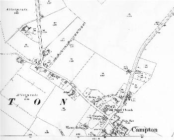 The northern part of the village in 1901